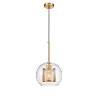 Светильник подвесной Coro VL5524P21 Vele Luce прозрачный 1 лампа, основание латунь в стиле современный шар
