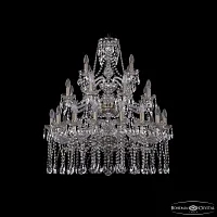 Люстра подвесная 1413/16+8+4/300/3d Pa Bohemia Ivele Crystal без плафона на 28 ламп, основание бронзовое в стиле классика sp