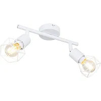Спот с 2 лампами Xara I 54802W-2 Globo белый E14 в стиле лофт современный 