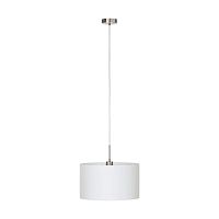Светильник подвесной PASTERI 31571 Eglo белый 1 лампа, основание серое никель в стиле современный 