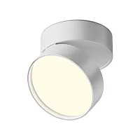 Светильник накладной LED Onda C024CL-18W4K-W-1 Maytoni белый 1 лампа, основание белое в стиле хай-тек современный круглый