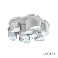 Люстра потолочная LED с пультом Nova 8189-6+3-X-T WH iLedex белая на 1 лампа, основание белое в стиле современный хай-тек с пультом