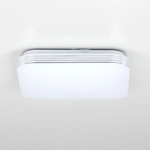Светильник потолочный LED с диммером Симпла CL714K24SV Citilux белый 1 лампа, основание белое в стиле современный хай-тек квадраты фото 5