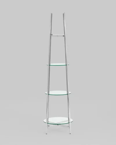 Стеллаж Ланс, прозрачное стекло, сталь серебро УТ000036348 Stool Group, размеры - *1830**530 мм фото 2