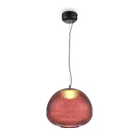 Светильник подвесной LED Enchantment FR5384PL-L11R Freya красный 1 лампа, основание чёрное в стиле современный 