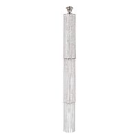 Люстра хрустальная каскадная столб Lazio E 1.9.25.502 N Arti Lampadari без плафона прозрачная на 15 ламп, основание никель в стиле классика 