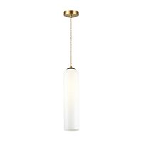 Светильник подвесной Vosti 4642/1 Odeon Light белый 1 лампа, основание золотое в стиле современный 