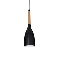 Светильник подвесной MANHATTAN SP1 NERO Ideal Lux чёрный 1 лампа, основание чёрное в стиле современный 