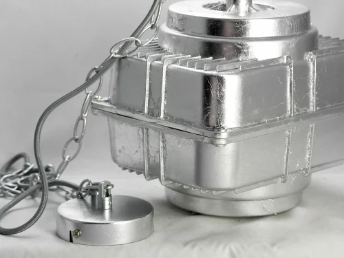 Светильник подвесной лофт Monsey GRLSP-9826 Lussole серый 1 лампа, основание серое в стиле лофт  фото 5