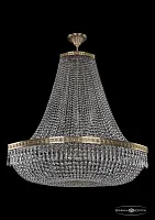 Люстра потолочная хрустальная 19013/H2/100IV Pa Bohemia Ivele Crystal прозрачная на 18 ламп, основание латунь в стиле классический sp
