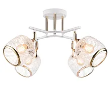 Люстра потолочная TR80175 Ambrella light белая на 4 лампы, основание белое в стиле лофт современный 