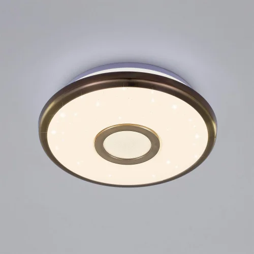 Светильник потолочный LED Старлайт CL70313 Citilux белый 1 лампа, основание бронзовое в стиле современный 
