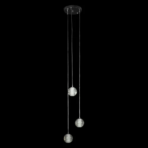 Светильник подвесной Rain 10112/3 LOFT IT прозрачный 3 лампы, основание хром в стиле современный каскад фото 7
