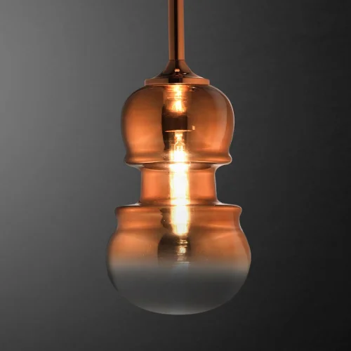 Светильник подвесной Sonata 6695 Mantra прозрачный медь 1 лампа, основание медь в стиле современный выдувное фото 3