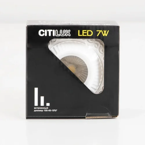 Светильник точечный LED Боска CLD041NW0 Citilux белый 1 лампа, основание белое в стиле классический  фото 12