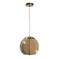 Светильник подвесной LED Knot 8135-B LOFT IT янтарный 1 лампа, основание золотое в стиле современный лофт выдувное