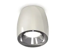 Светильник накладной Techno spot XS1143002 Ambrella light серебряный 1 лампа, основание серебряное в стиле хай-тек современный круглый