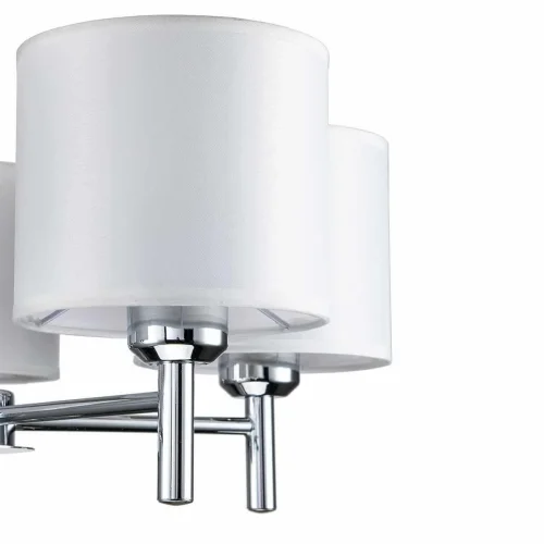 Люстра подвесная Adora 1143/5PL Escada белая на 5 ламп, основание хром в стиле современный  фото 3