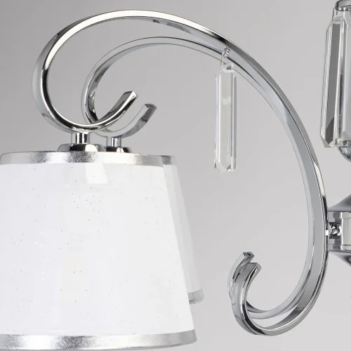 Люстра подвесная Федерика 684013305 MW-Light белая на 5 ламп, основание никель в стиле современный  фото 9
