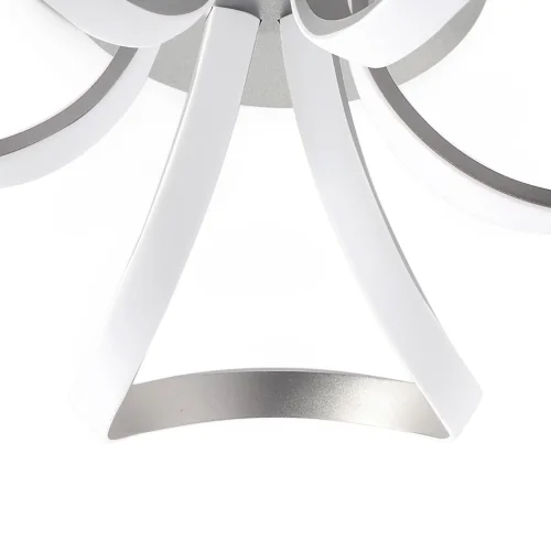 Люстра потолочная dimm Knot LED 4994 Mantra белая хром на 1 лампа, основание хром матовое хром в стиле современный  фото 5