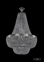 Люстра потолочная хрустальная 19101/H2/70IV NB Bohemia Ivele Crystal прозрачная на 22 лампы, основание никель в стиле классика sp
