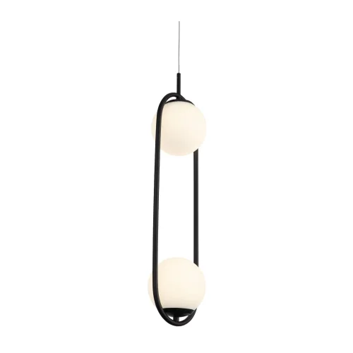 Светильник подвесной LED Donolo SL395.403.02 ST-Luce белый 2 лампы, основание чёрное в стиле современный  фото 2