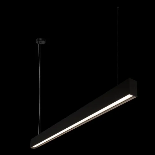 Светильник подвесной LED Vim 10318/A Black LOFT IT чёрный 1 лампа, основание чёрное в стиле современный хай-тек линейный фото 4