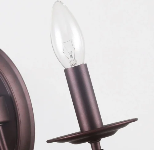 Бра Plini 2590-2W F-promo без плафона на 2 лампы, основание коричневое в стиле замковый  фото 4