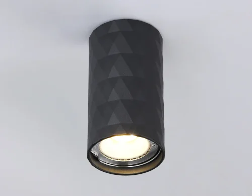 Светильник накладной TN213183 Ambrella light чёрный 1 лампа, основание чёрное в стиле хай-тек современный круглый фото 3