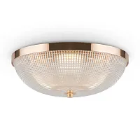 Люстра потолочная Coupe C046CL-03G Maytoni прозрачная на 3 лампы, основание золотое в стиле современный 