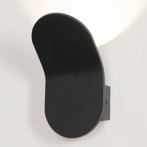 Бра LED Gulf LSP-7228 Lussole чёрный на 1 лампа, основание чёрное в стиле хай-тек современный отражённый свет