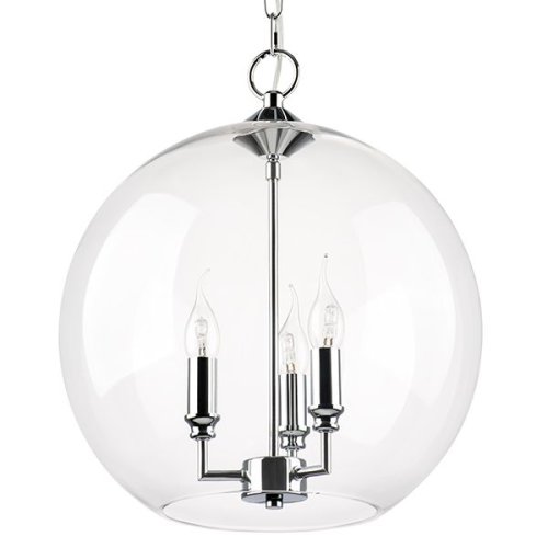 Светильник подвесной Sferico 729134 Lightstar прозрачный 3 лампы, основание хром в стиле арт-деко  фото 2
