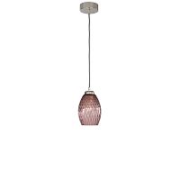 Светильник подвесной L 10008/1 Reccagni Angelo фиолетовый 1 лампа, основание никель в стиле модерн классика выдувное