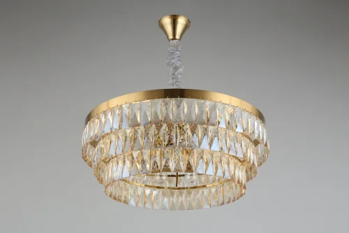 Люстра подвесная Francheska APL.837.03.10 Aployt янтарная на 10 ламп, основание бронзовое в стиле классический  фото 8