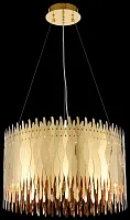 Люстра подвесная Celina WE128.06.303 Wertmark золотая на 6 ламп, основание золотое в стиле современный 