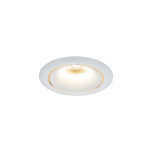 Светильник точечный LED Yin DL031-L12W4K-W Maytoni белый 1 лампа, основание белое в стиле хай-тек современный 