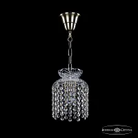Светильник подвесной 14781/15 Pa R Bohemia Ivele Crystal прозрачный 1 лампа, основание патина в стиле классика r