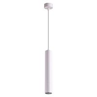 Светильник подвесной Pipe 370621 Novotech белый 1 лампа, основание белое в стиле современный трубочки