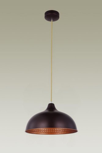 Светильник подвесной Sega V2760-1P Moderli коричневый 1 лампа, основание коричневое в стиле лофт кантри  фото 2