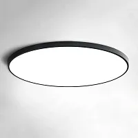 Светильник потолочный SLIM D40 Черный 178457-26 ImperiumLoft белый 1 лампа, основание чёрное в стиле современный 