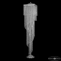 Торшер 83112T6/30IV-152 Ni Bohemia Ivele Crystal sp прозрачный 9 ламп, основание никель в стиле современный классический
