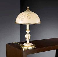 Настольная лампа P 6908 M Reccagni Angelo жёлтая 2 лампы, основание золотое латунь дерево металл в стиле классический 