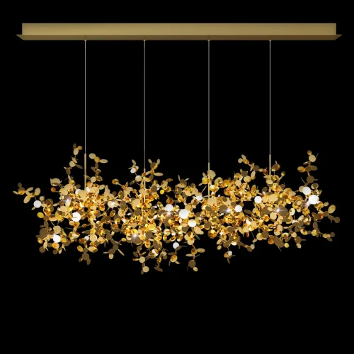 Люстра подвесная Spark 10101/4 Gold LOFT IT золотая на 12 ламп, основание золотое в стиле арт-деко флористика современный ветви фото 2
