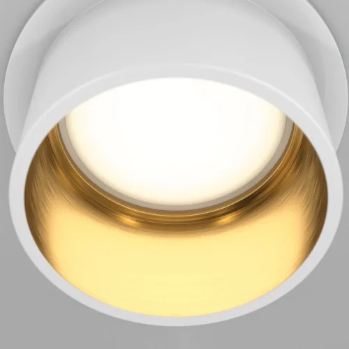 Светильник точечный Reif DL050-01WG Maytoni белый 1 лампа, основание белое золотое в стиле современный хай-тек  фото 3