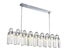 Люстра подвесная 4526+12/S chrome Newport прозрачная на 18 ламп, основание хром в стиле классический современный американский Люстра подвесная 4526+12/S chrome Newport прозрачная на 18 ламп, основание хром в стиле классический современный американский