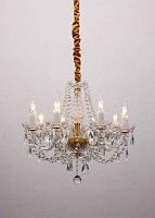 Люстра подвесная  Simone 1736-8P Favourite без плафона на 8 ламп, основание золотое жёлтое в стиле модерн 
