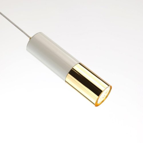 Светильник подвесной Ultra 2755-1P Favourite белый 1 лампа, основание золотое в стиле арт-деко современный трубочки фото 4