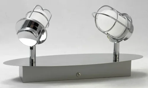 Спот с 2 лампами LED LSP-9927 Lussole хром белый LED в стиле хай-тек  фото 2