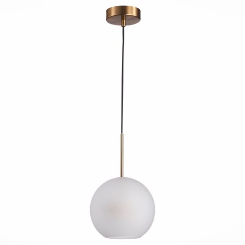 Светильник подвесной Bopone SL1133.533.01 ST-Luce белый 1 лампа, основание латунь в стиле современный  фото 2