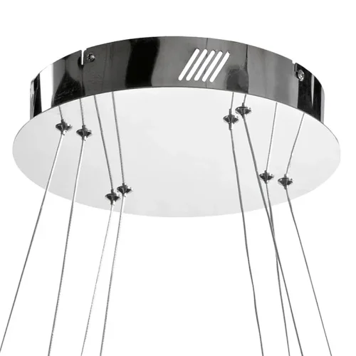 Светильник подвесной LED TONERIA 93946 Eglo прозрачный 1 лампа, основание хром в стиле классический современный арт-деко кольца фото 2